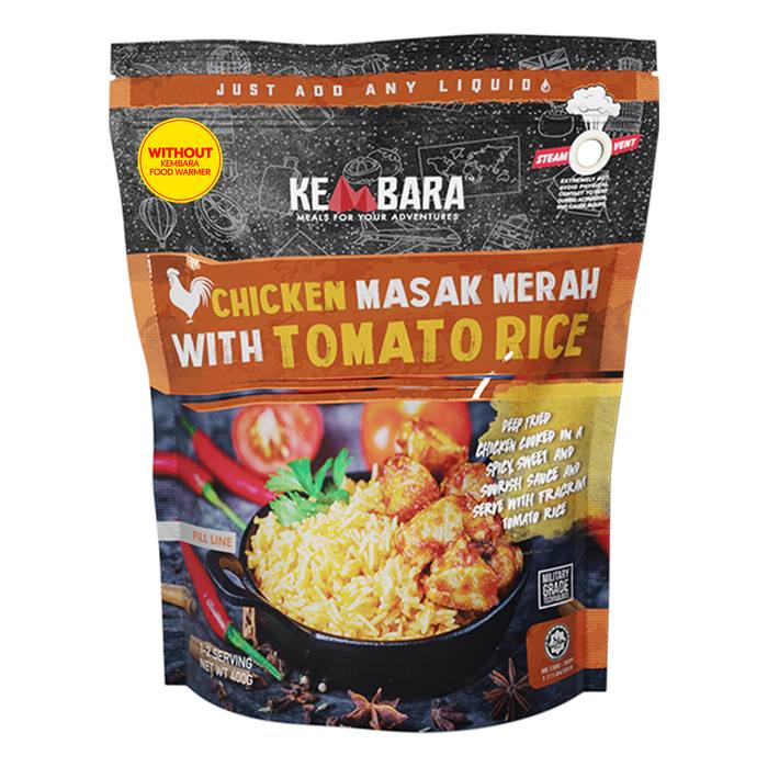 Nasi Tomato dengan Ayam Masak Merah